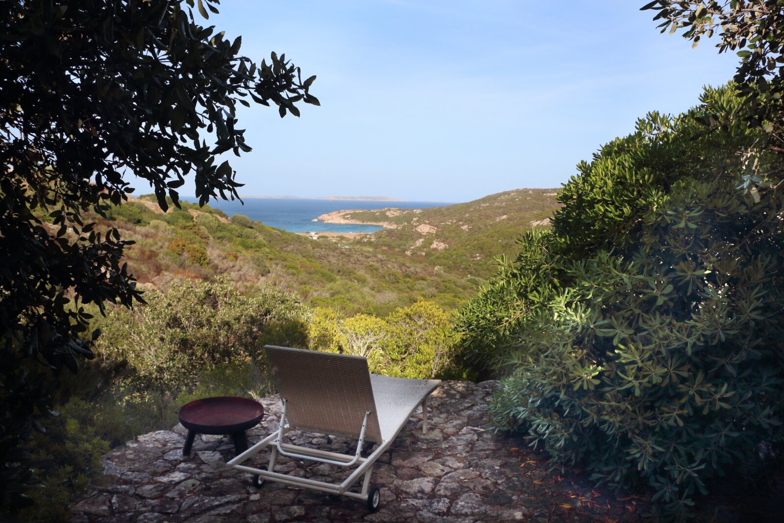 Sauna View auf die Bucht von La Marmorata Sauna View auf die Bucht von La Marmorata
