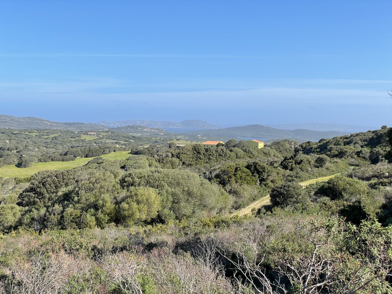 Grundstück Val di Mela mit Meerblick