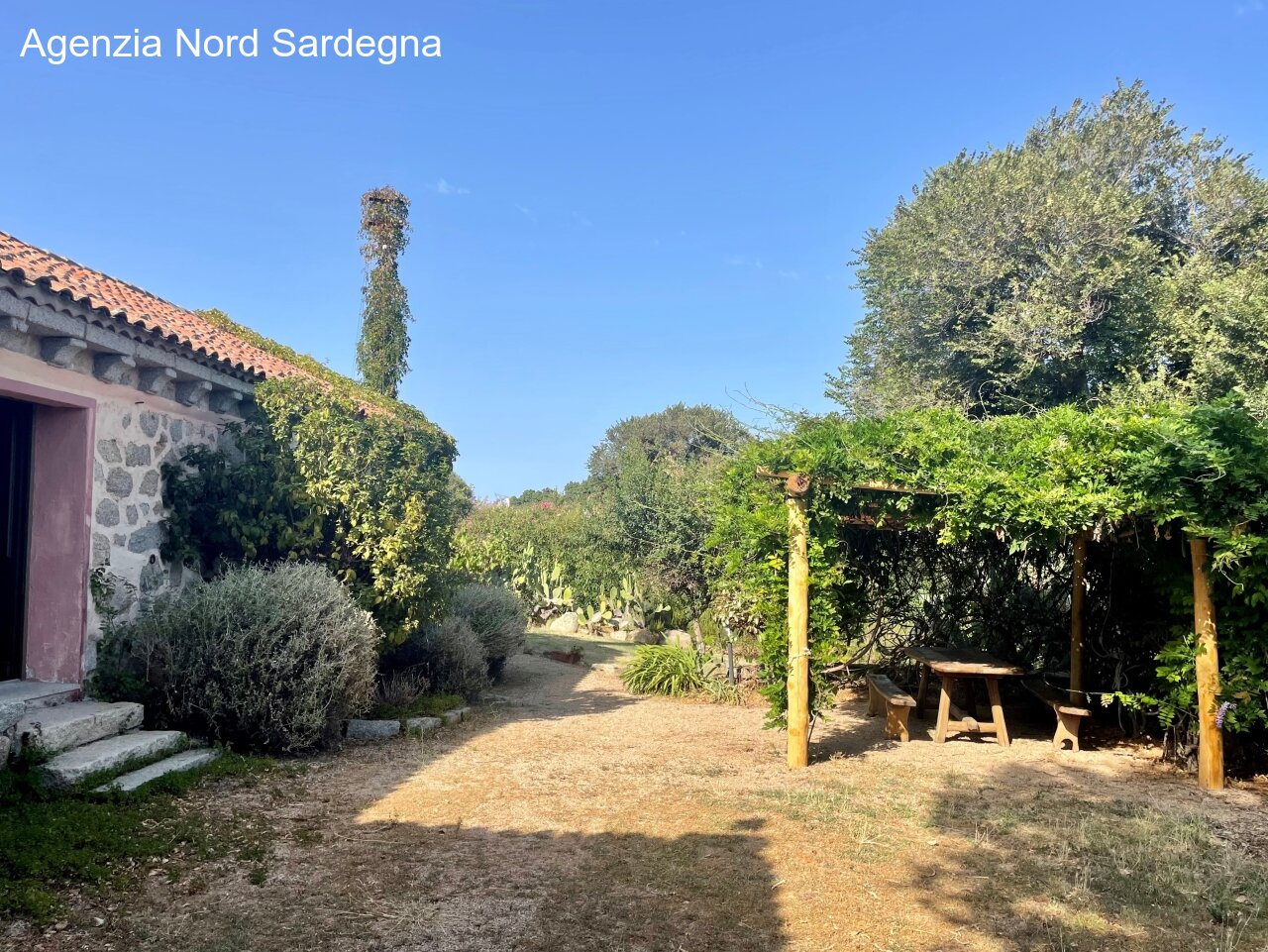 Stazzo San Trano, Eingang, Pergola Stazzo San Trano, Eingang, Pergola
