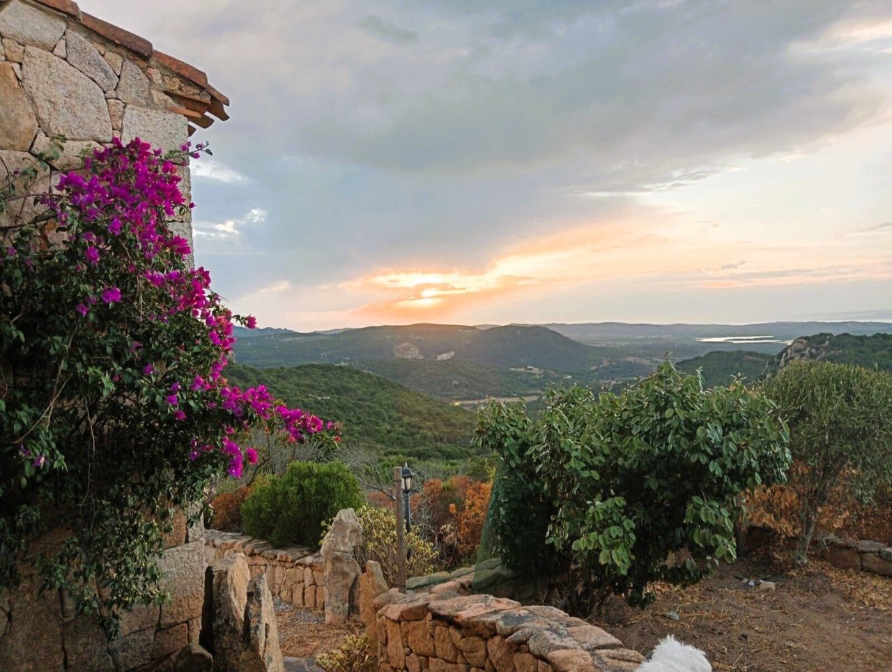 Spectacular panoramic views over hilly landscape and lake Spectacular panoramic views over hilly landscape and lake