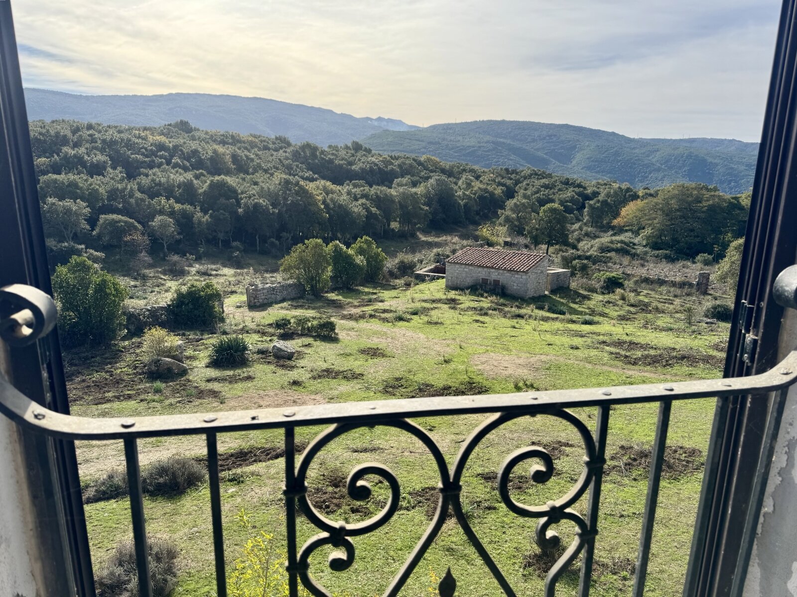 Blick aus dem Schlafzimmer Fenster