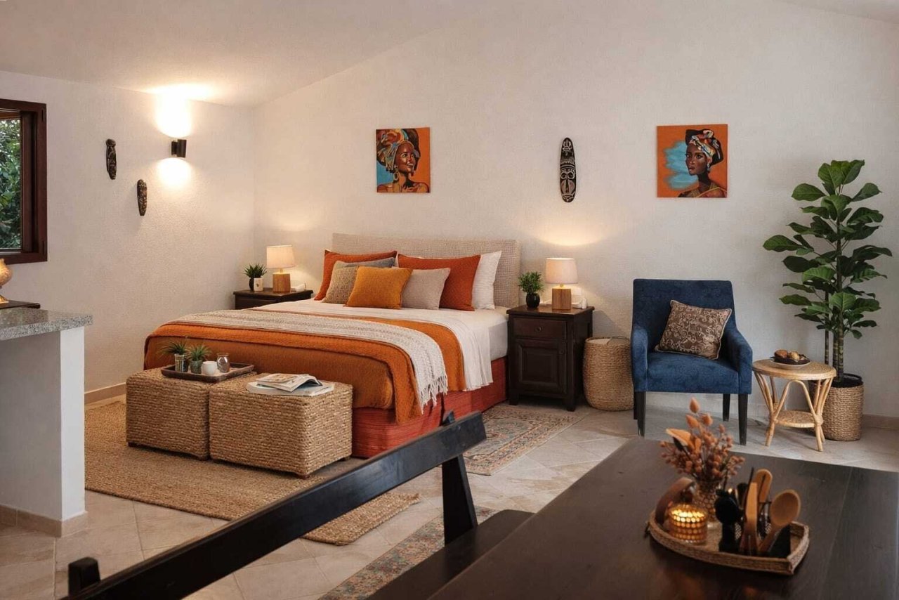 Wohnzimmer im Göstehaus